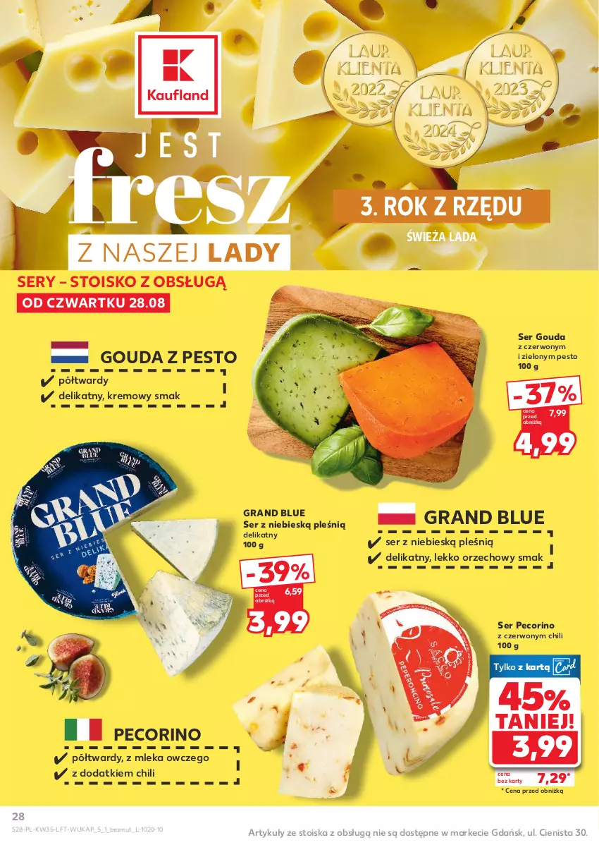 Gazetka promocyjna Kaufland - Gazetka tygodnia - ważna 28.08 do 03.09.2025 - strona 28 - produkty: Gouda, Gra, Pecorino, Pesto, Ser