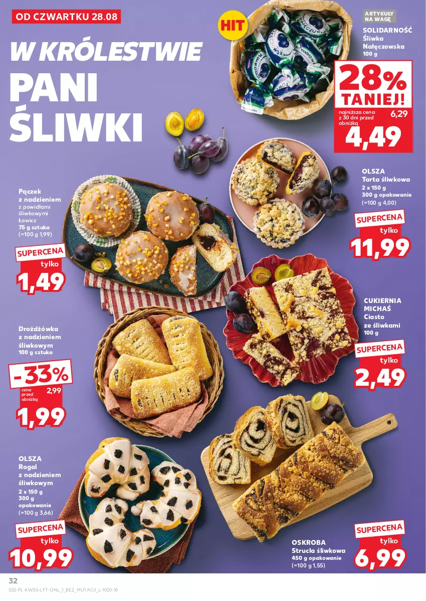 Gazetka promocyjna Kaufland - Gazetka tygodnia - ważna 28.08 do 03.09.2025 - strona 32 - produkty: Cukier, Pączek, Rogal, Strucla, Tarta