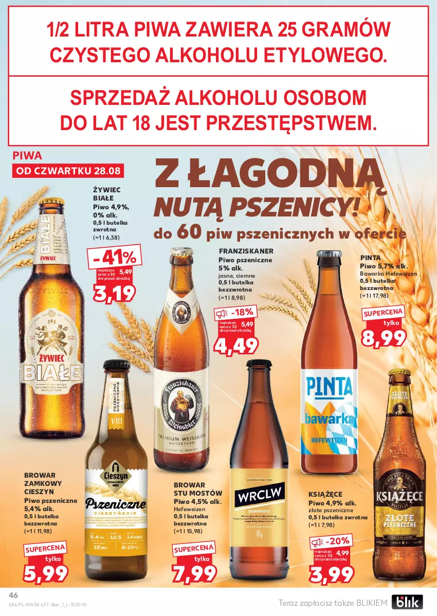Gazetka promocyjna Kaufland - Gazetka tygodnia - ważna 28.08 do 03.09.2025 - strona 46 - produkty: Gra, Książęce, Piwa, Piwo, Skaner, Tera, Warka