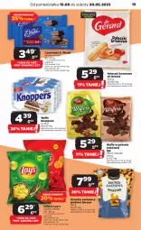 Gazetka promocyjna Netto - Artykuły spożywcze - Gazetka - ważna od 20.05 do 20.05.2023 - strona 15 - produkty: Ser, Dr Gerard, Chipsy, Wafle, Czekolada, Knoppers, E. Wedel, Kakao, Lay’s
