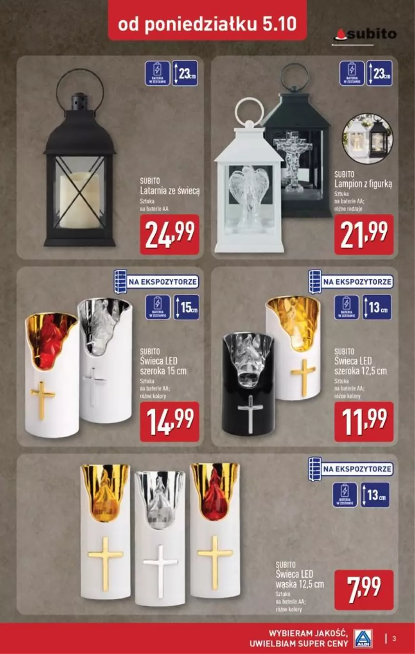 Gazetka promocyjna Aldi - Znicze i stroiki - ważna 05.10 do 05.10.2026 - strona 3 - produkty: Lampion