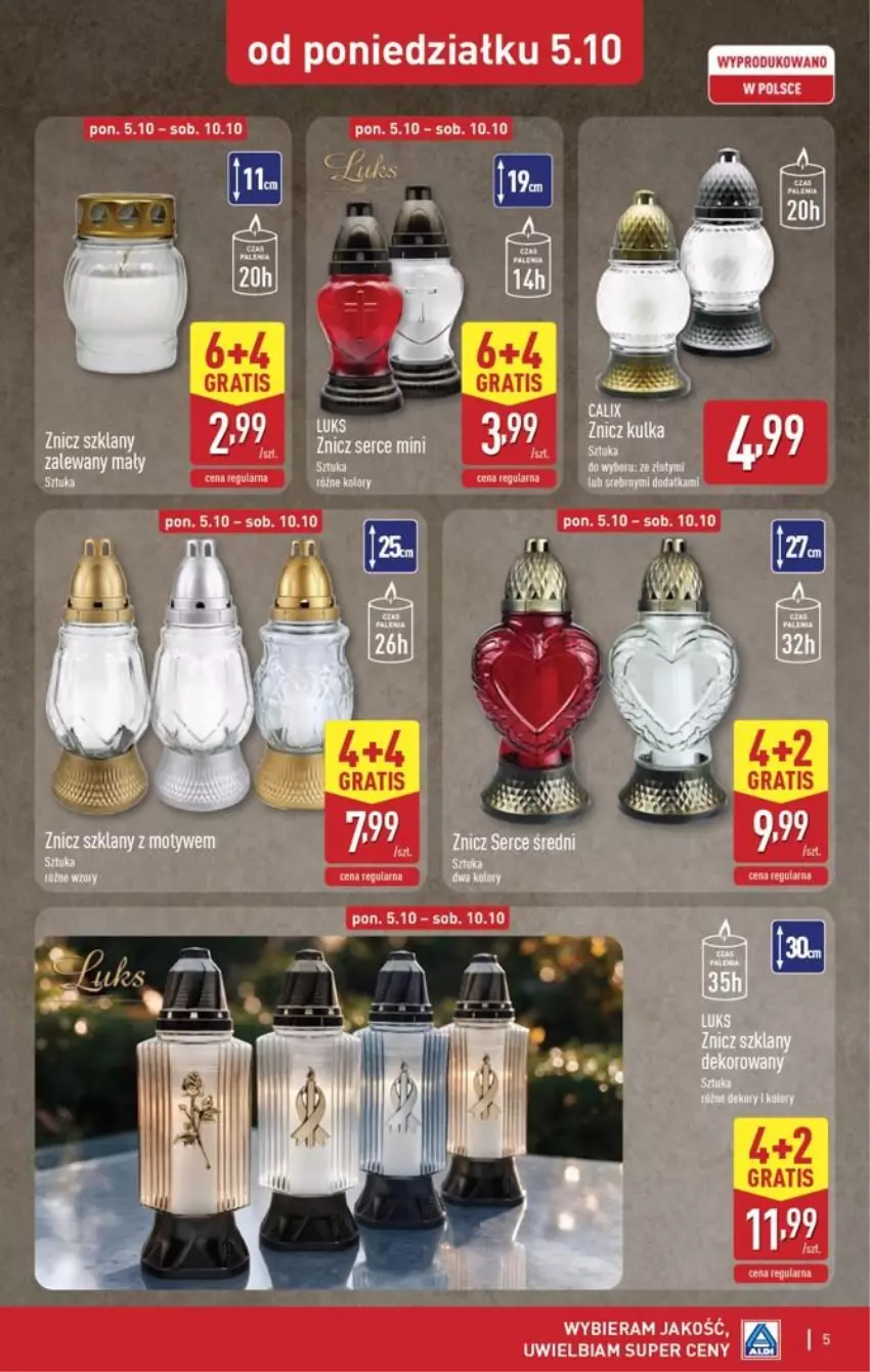 Gazetka promocyjna Aldi - Znicze i stroiki - ważna 05.10 do 05.10.2026 - strona 5