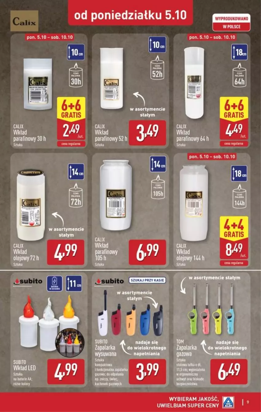 Gazetka promocyjna Aldi - Znicze i stroiki - ważna 05.10 do 05.10.2026 - strona 9 - produkty: Gra, Lalka, Olej, Zapalarka