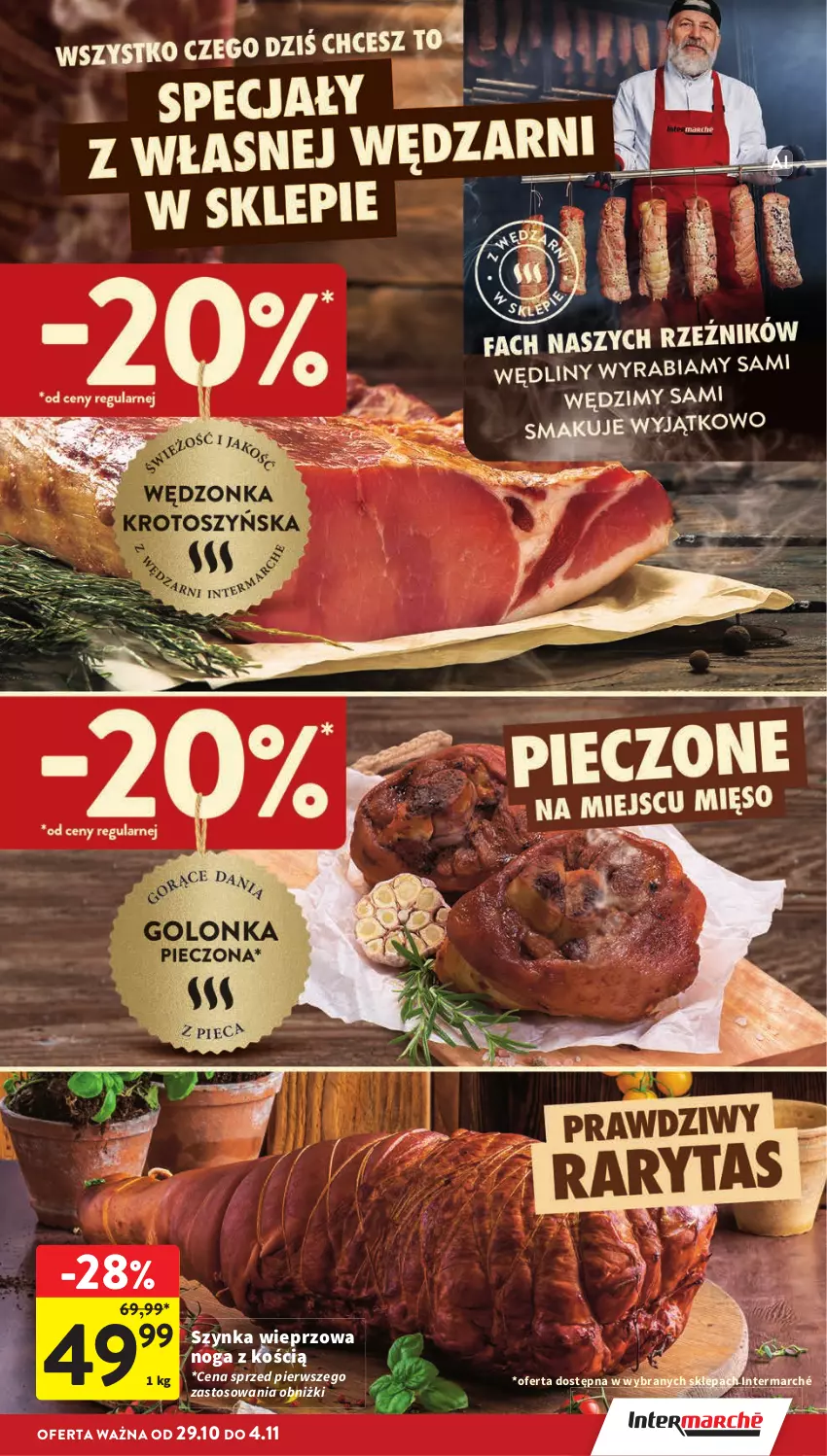 Gazetka promocyjna Intermarche - Gazetka promocyjna - ważna 29.10 do 04.11.2026 - strona 17 - produkty: Szynka, Szynka wieprzowa