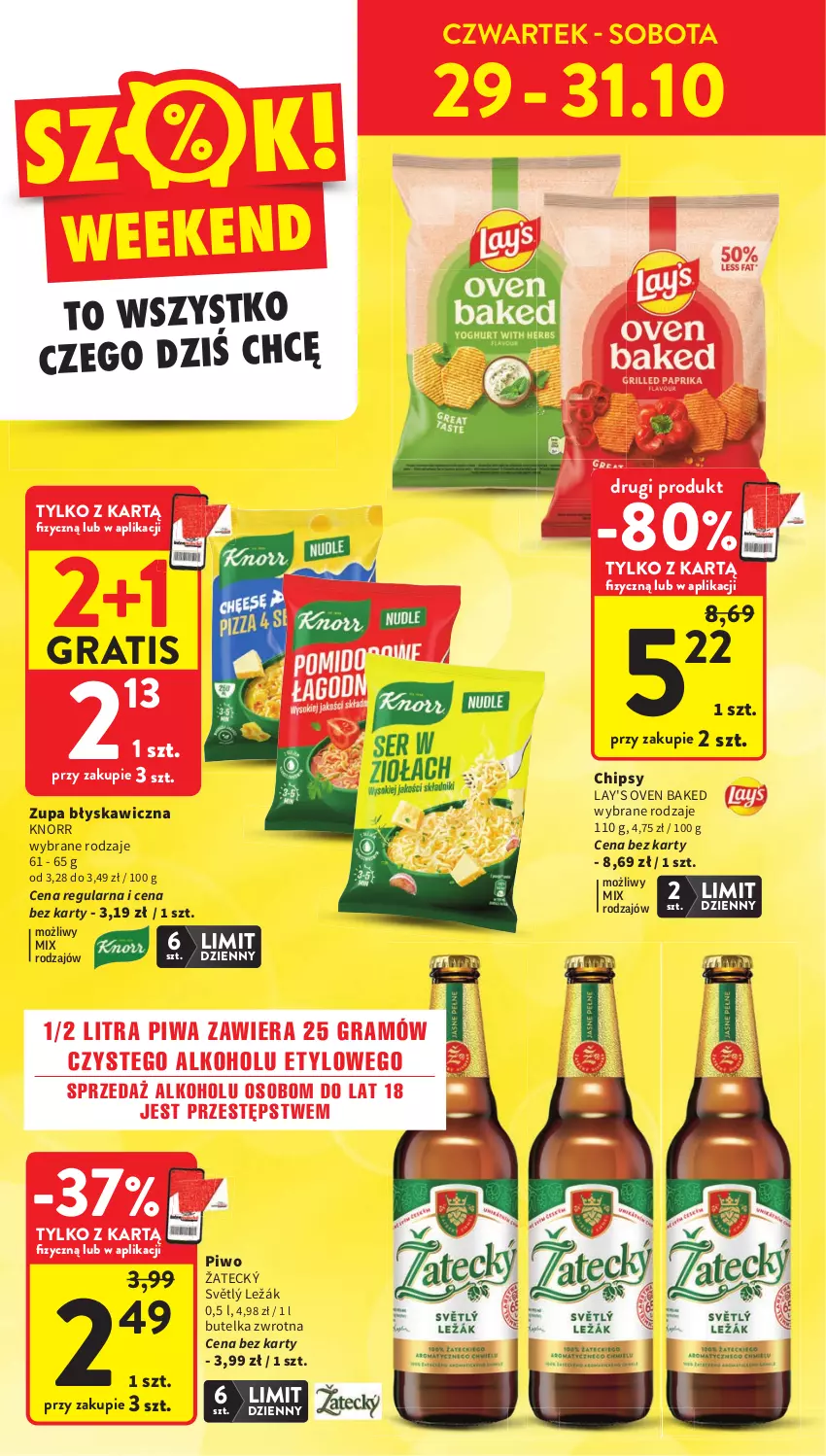 Gazetka promocyjna Intermarche - Gazetka promocyjna - ważna 29.10 do 04.11.2026 - strona 8 - produkty: Chipsy, Gra, Knorr, Piwa, Piwo, Zupa