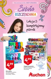 Gazetka promocyjna Auchan - Szkoła oszczędzania Hipermarkety - Gazetka - ważna od 03.08 do 03.08.2022 - strona 1 - produkty: Papier, Długopis, Klej, Piórnik, Tusz, Mars