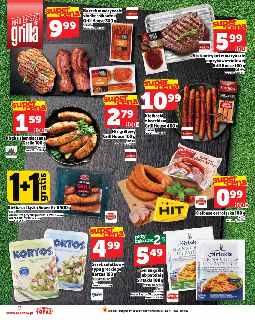 Gazetka promocyjna Topaz - Gazetka - ważna 01.07 do 16.07.2025 - strona 2 - produkty: Grill, Top