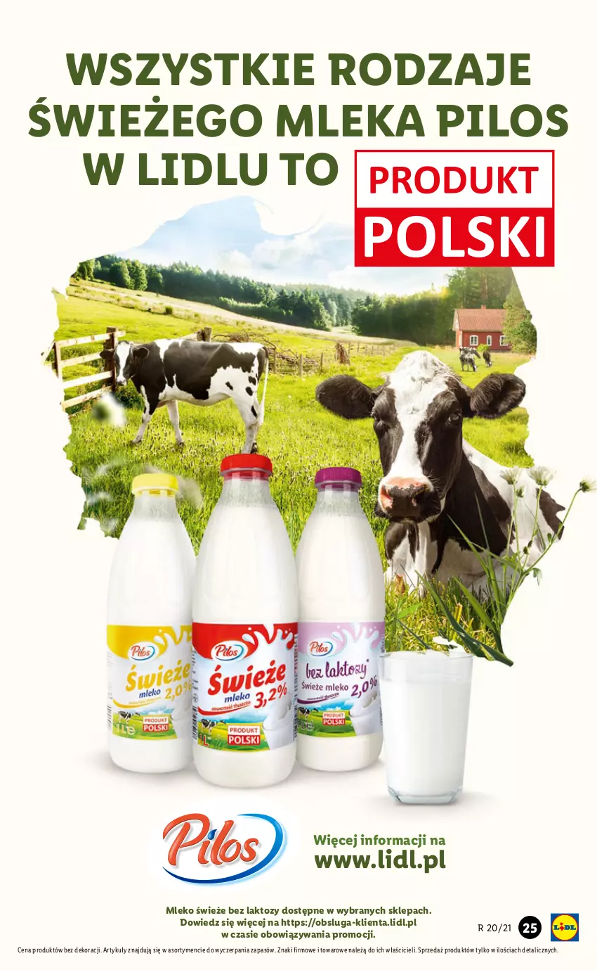 Gazetka promocyjna Lidl - GAZETKA - ważna 20.05 do 22.05.2021 - strona 25 - produkty: Mleko, Pilos