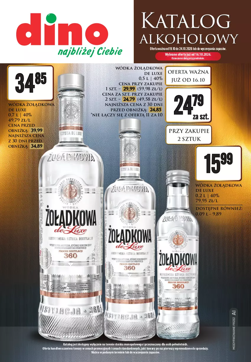 Gazetka promocyjna Dino - Katalog alkoholowy - ważna 19.10 do 24.10.2026 - strona 1 - produkty: Wódka