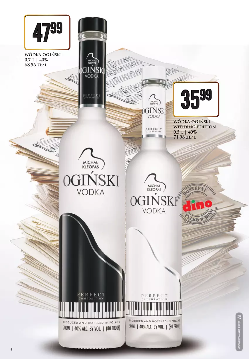 Gazetka promocyjna Dino - Katalog alkoholowy - ważna 19.10 do 24.10.2026 - strona 4 - produkty: Ogiński, Wódka