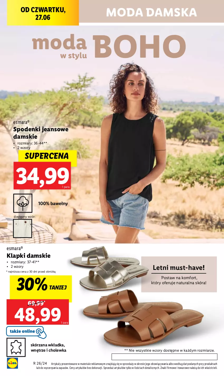 Gazetka promocyjna Lidl - GAZETKA - ważna 24.06 do 29.06.2024 - strona 20 - produkty: Klapki, Moda, Mus