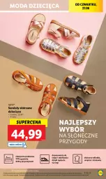 Gazetka promocyjna Lidl - GAZETKA - Gazetka - ważna od 29.06 do 29.06.2024 - strona 25 - produkty: Top, Sandał, Moda, Dzieci