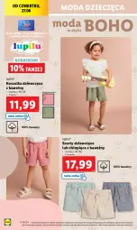 Gazetka promocyjna Lidl - GAZETKA - Gazetka - ważna od 29.06 do 29.06.2024 - strona 26 - produkty: Ser, Szorty, Kosz, Koszulka, Moda, Dzieci, Chleb