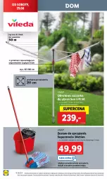 Gazetka promocyjna Lidl - GAZETKA - Gazetka - ważna od 29.06 do 29.06.2024 - strona 40 - produkty: Mop, Suszarka do ubrań, Vileda, Wiadro, Suszarka, Pokrowiec