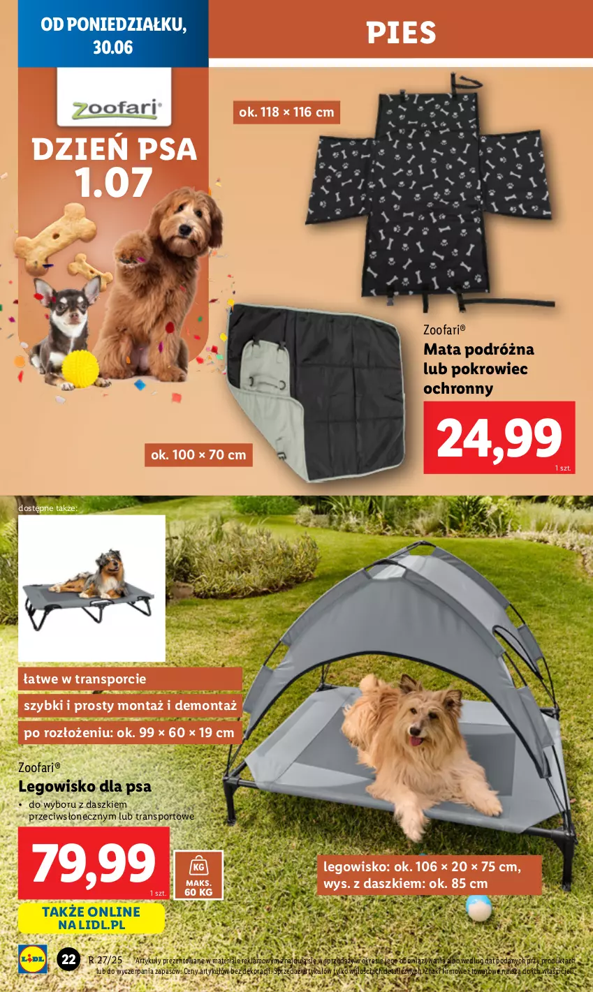 Gazetka promocyjna Lidl - GAZETKA - ważna 30.06 do 05.07.2025 - strona 22 - produkty: Fa, LEGO, Legowisko, Pokrowiec, Por, Sport, Tran
