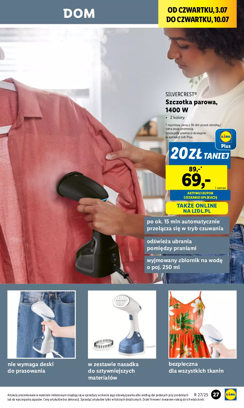 Gazetka promocyjna Lidl - GAZETKA - ważna 30.06 do 05.07.2025 - strona 27 - produkty: Piec, Silvercrest, Szczotka, Ubrania
