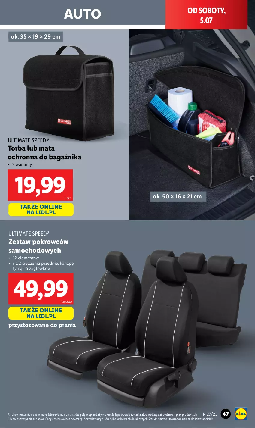 Gazetka promocyjna Lidl - GAZETKA - ważna 30.06 do 05.07.2025 - strona 49 - produkty: Mata ochronna, O Bag, Torba