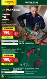 Gazetka promocyjna Lidl - GAZETKA - Gazetka - ważna od 05.07 do 05.07.2025 - strona 36 - produkty: Parkside, Gra, Wiertarka, Walizka, Szlifierka kątowa, Tarka, Młot, Młotowiertarka, Szlifierka