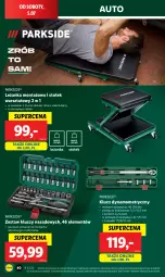 Gazetka promocyjna Lidl - GAZETKA - Gazetka - ważna od 05.07 do 05.07.2025 - strona 42 - produkty: Parkside, Ser, Leżanka, Stołek, Zestaw kluczy nasadowych, Klucze płaskie, Zestaw kluczy