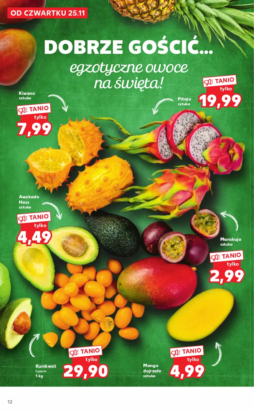 Gazetka promocyjna Kaufland - Oferta specjalna - ważna 25.11 do 24.12.2021 - strona 12 - produkty: Kumkwat, Mango, Owoce