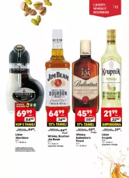 Gazetka promocyjna Delikatesy Centrum - DeliBarek DC43-DC44 - Gazetka - ważna od 03.11 do 03.11.2024 - strona 13 - produkty: Bourbon, Whiskey, Whisky, Krupnik, Jim Beam, Ballantine's, Likier