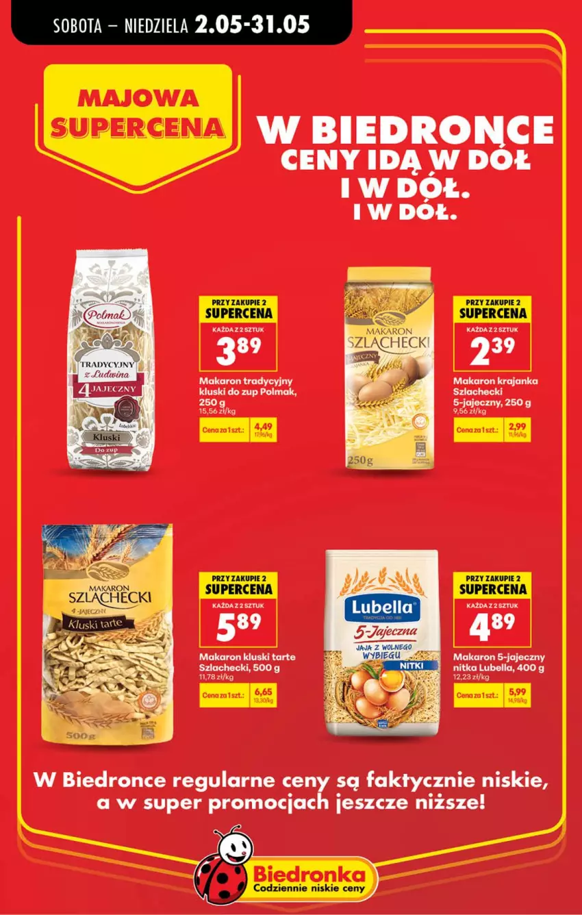 Gazetka promocyjna Biedronka - Gazetka - ważna 02.05 do 09.05.2026 - strona 10 - produkty: Bell, Bella, Fa, Lubella, Makaron, Olma