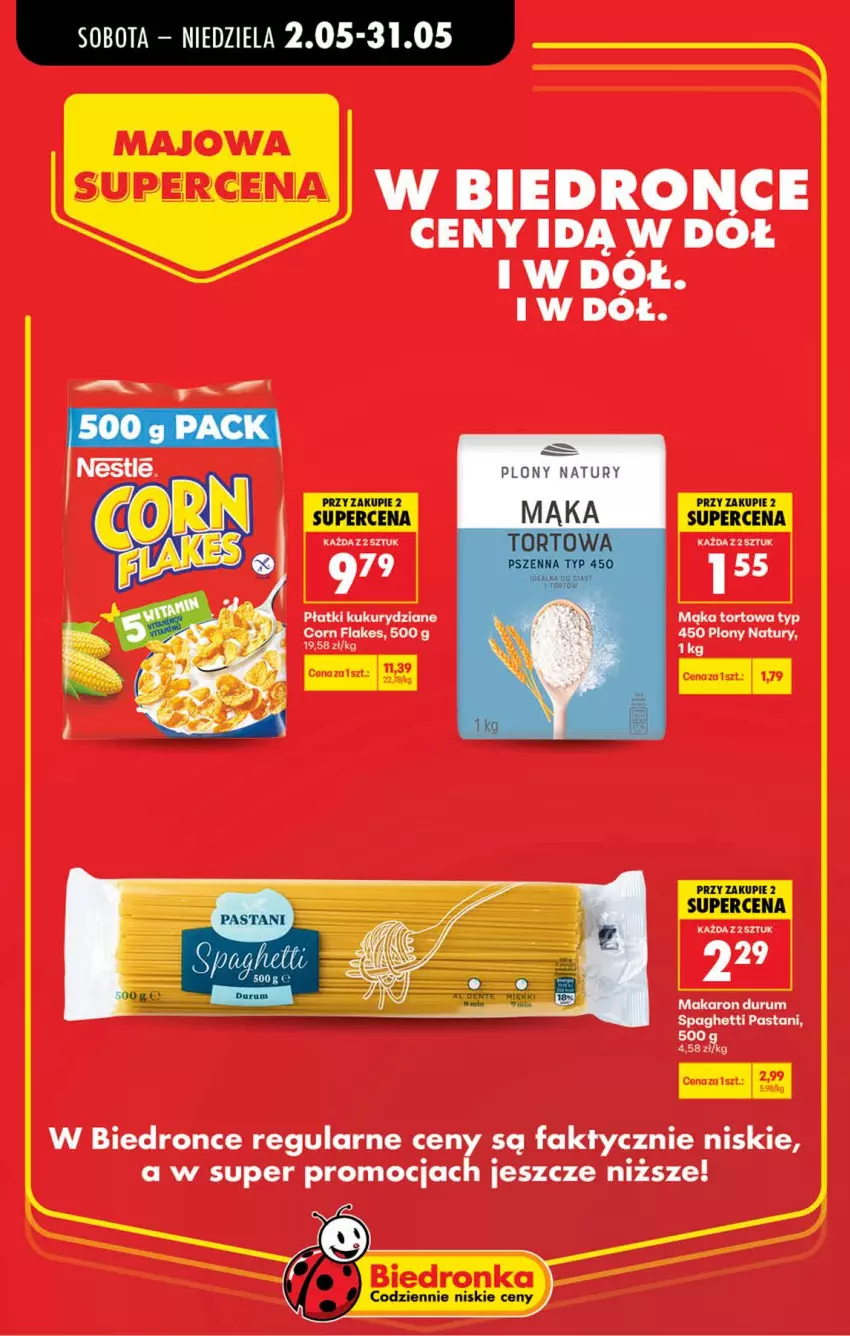 Gazetka promocyjna Biedronka - Gazetka - ważna 02.05 do 09.05.2026 - strona 11 - produkty: Corn flakes, Fa, Mąka, Mąka tortowa, Makaron, Rum
