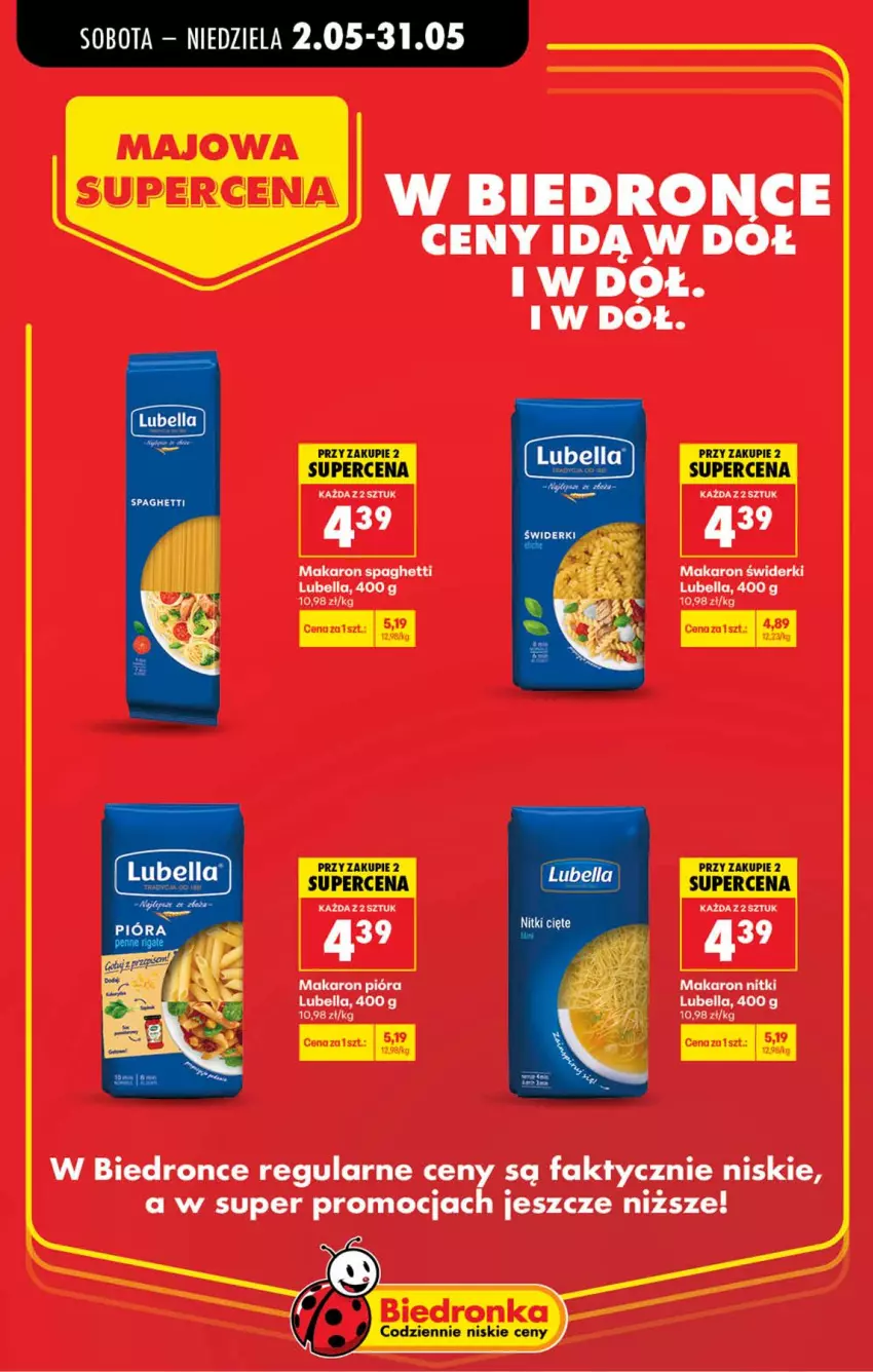 Gazetka promocyjna Biedronka - Gazetka - ważna 02.05 do 09.05.2026 - strona 17 - produkty: Bell, Bella, Fa, Lubella, Makaron, Spaghetti