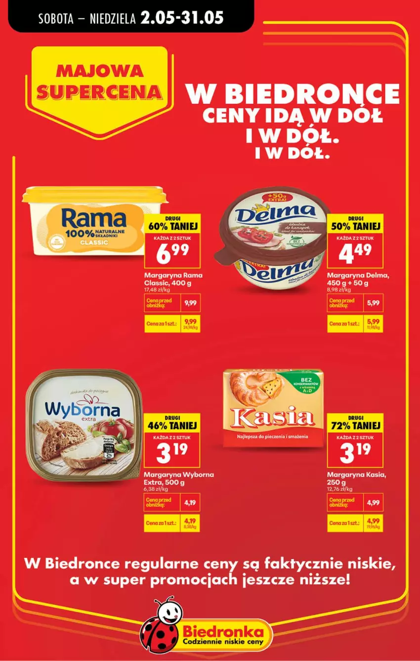 Gazetka promocyjna Biedronka - Gazetka - ważna 02.05 do 09.05.2026 - strona 4 - produkty: Delma, Fa, Kasia, LG, Margaryna, Rama