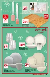 Gazetka promocyjna Auchan - Magia Świąt Hipermarkety - Gazetka - ważna od 15.12 do 15.12.2021 - strona 31 - produkty: Ser, Stolnica, Miseczka, Talerz obiadowy, Serwetki, Talerzyk, Talerz, Talerz deserowy, Szklanka, Kubek, Deser