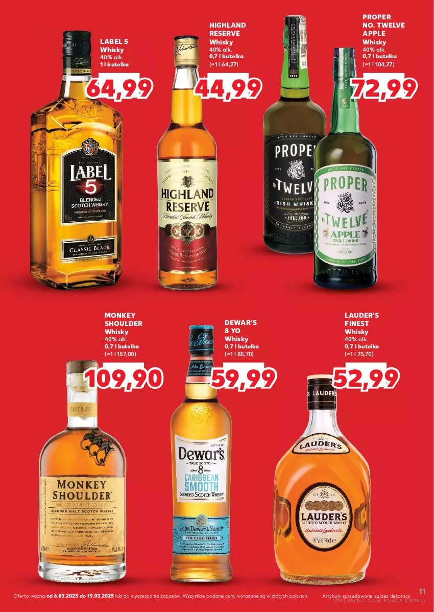 Gazetka promocyjna Kaufland - Barek Kauflandu - ważna 06.03 do 19.03.2025 - strona 11 - produkty: Ser, Whisky