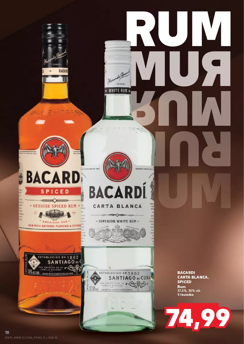 Gazetka promocyjna Kaufland - Barek Kauflandu - ważna 06.03 do 19.03.2025 - strona 18 - produkty: Bacardi, Rum