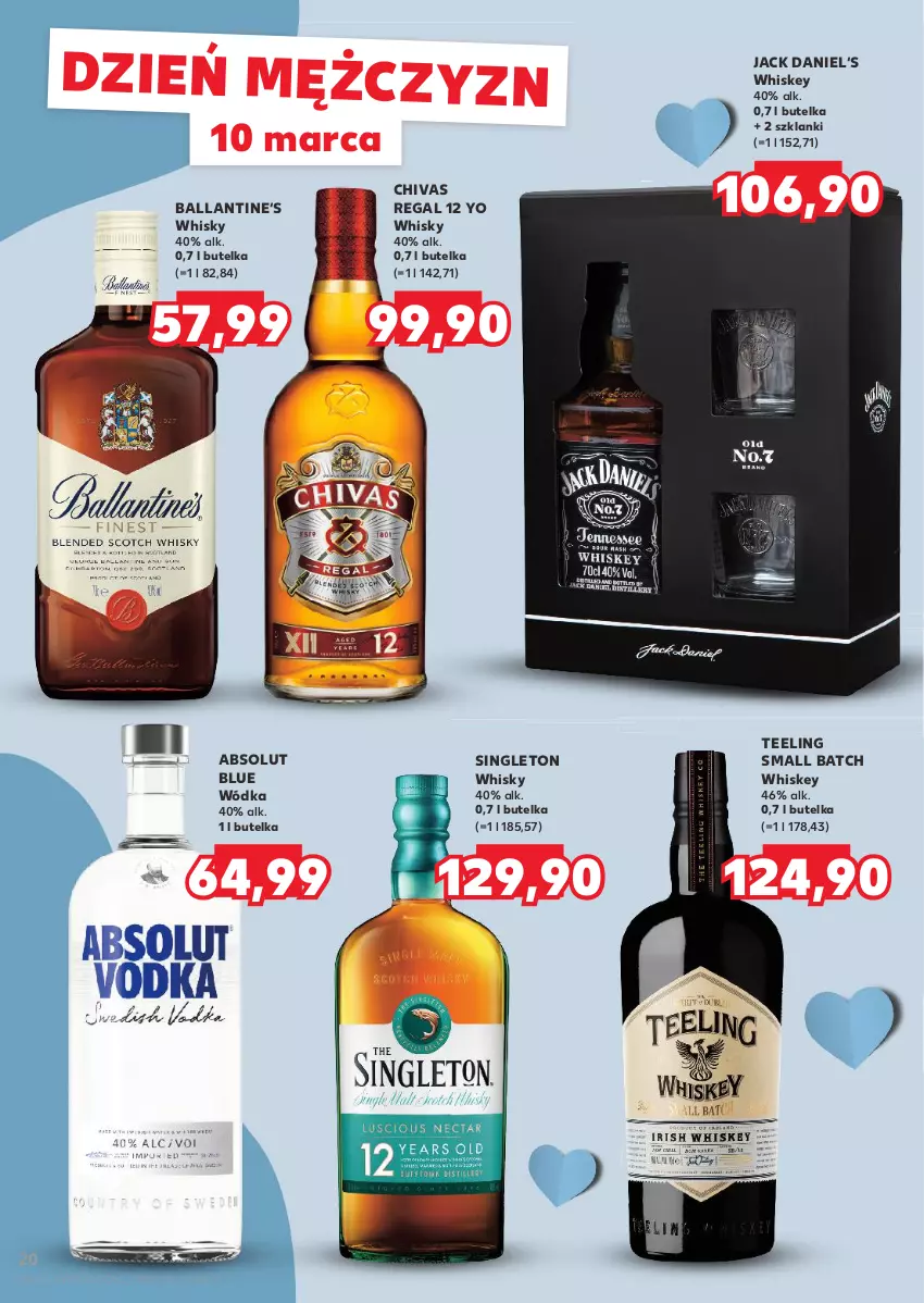 Gazetka promocyjna Kaufland - Barek Kauflandu - ważna 06.03 do 19.03.2025 - strona 20 - produkty: Absolut, Lanki, Whiskey, Whisky, Wódka