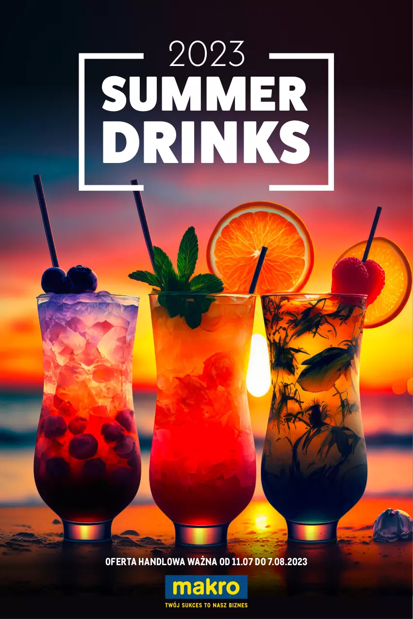 Gazetka promocyjna Makro - Summer Drinks 2023 - ważna 11.07 do 07.08.2023 - strona 1