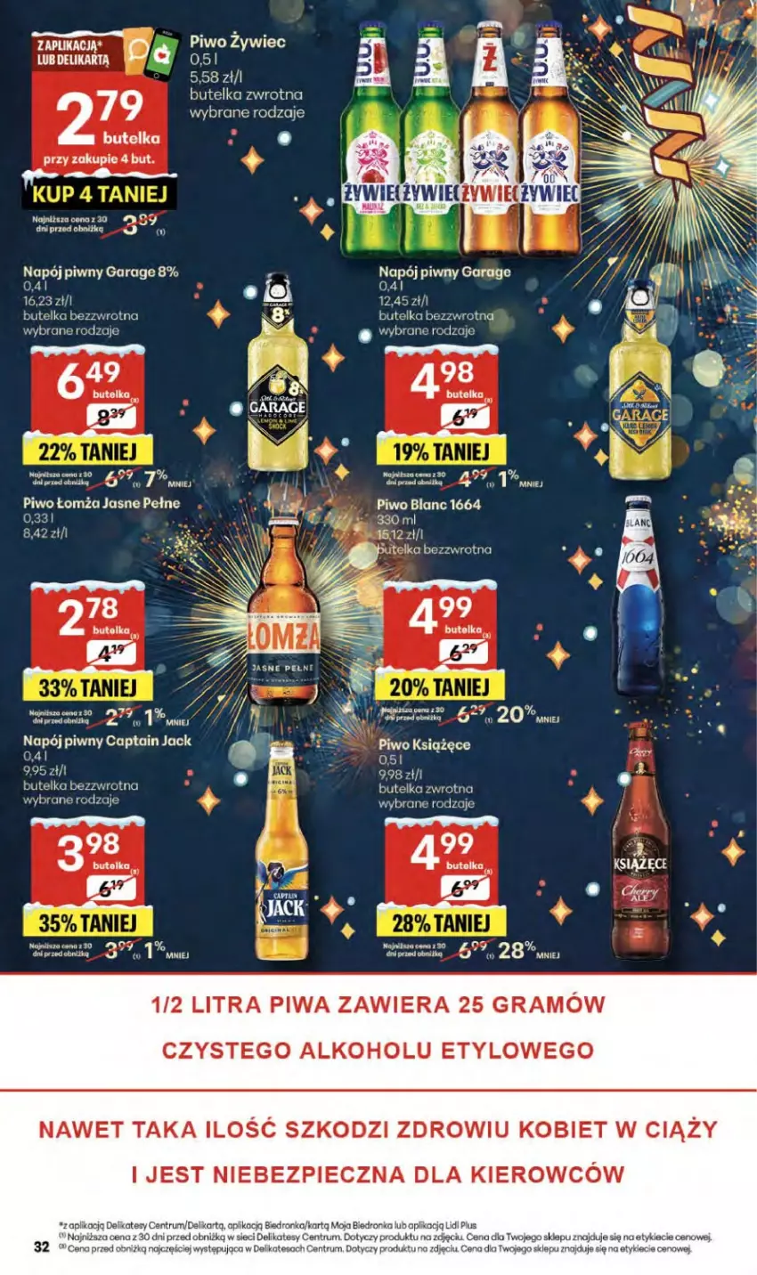 Gazetka promocyjna Delikatesy Centrum - Franczyza DC52 Czwartek - ważna 29.12.2025 do 07.01.2026 - strona 32 - produkty: Captain Jack, Gra, Koc, Książęce, Napój, Piec, Piwa, Piwo, Rum