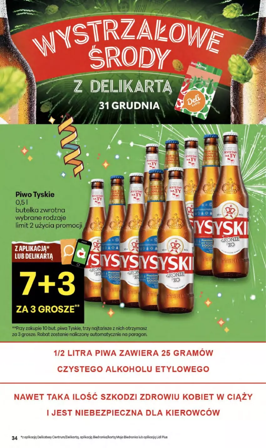 Gazetka promocyjna Delikatesy Centrum - Franczyza DC52 Czwartek - ważna 29.12.2025 do 07.01.2026 - strona 34 - produkty: Gra, Piec, Piwa, Rum