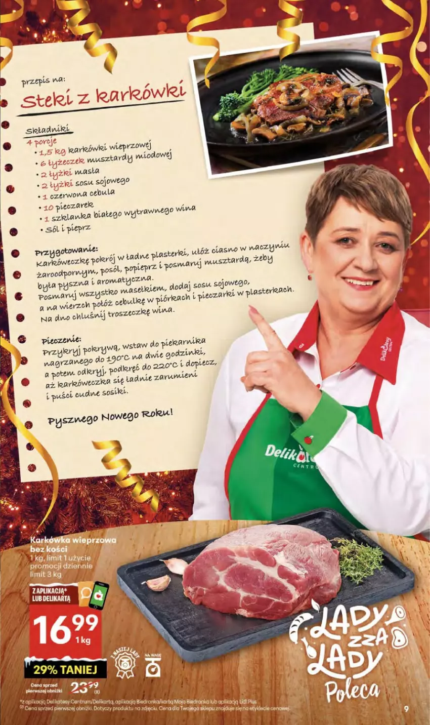 Gazetka promocyjna Delikatesy Centrum - Franczyza DC52 Czwartek - ważna 29.12.2025 do 07.01.2026 - strona 9 - produkty: Cebula, Koc, Mus, Piec, Piekarnik, Pieprz, Plasterki, Por, Rum, Sól, Sos