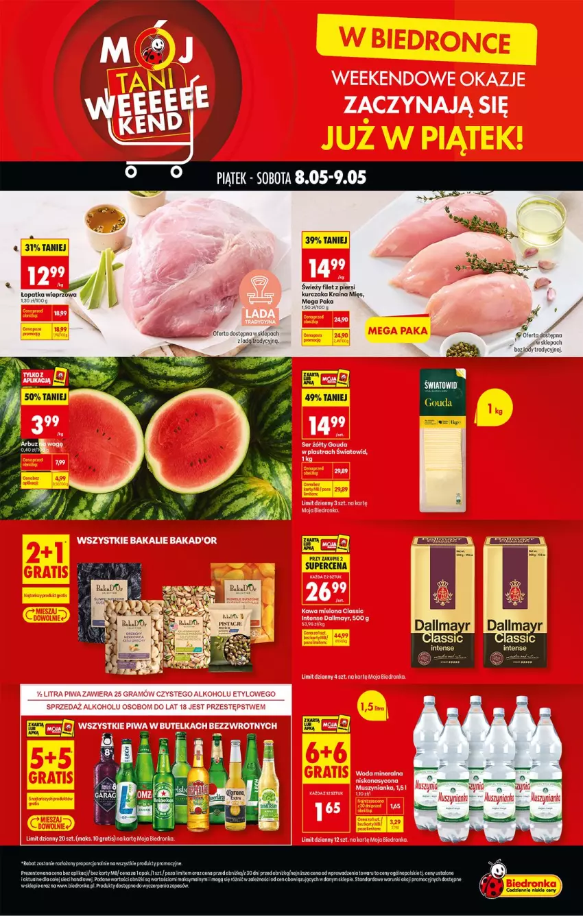 Gazetka promocyjna Biedronka - Tani Weekend - ważna 08.05 do 09.05.2026 - strona 1 - produkty: Fa, Gouda, Kurczak, LEGO, Moraz, Pistacje