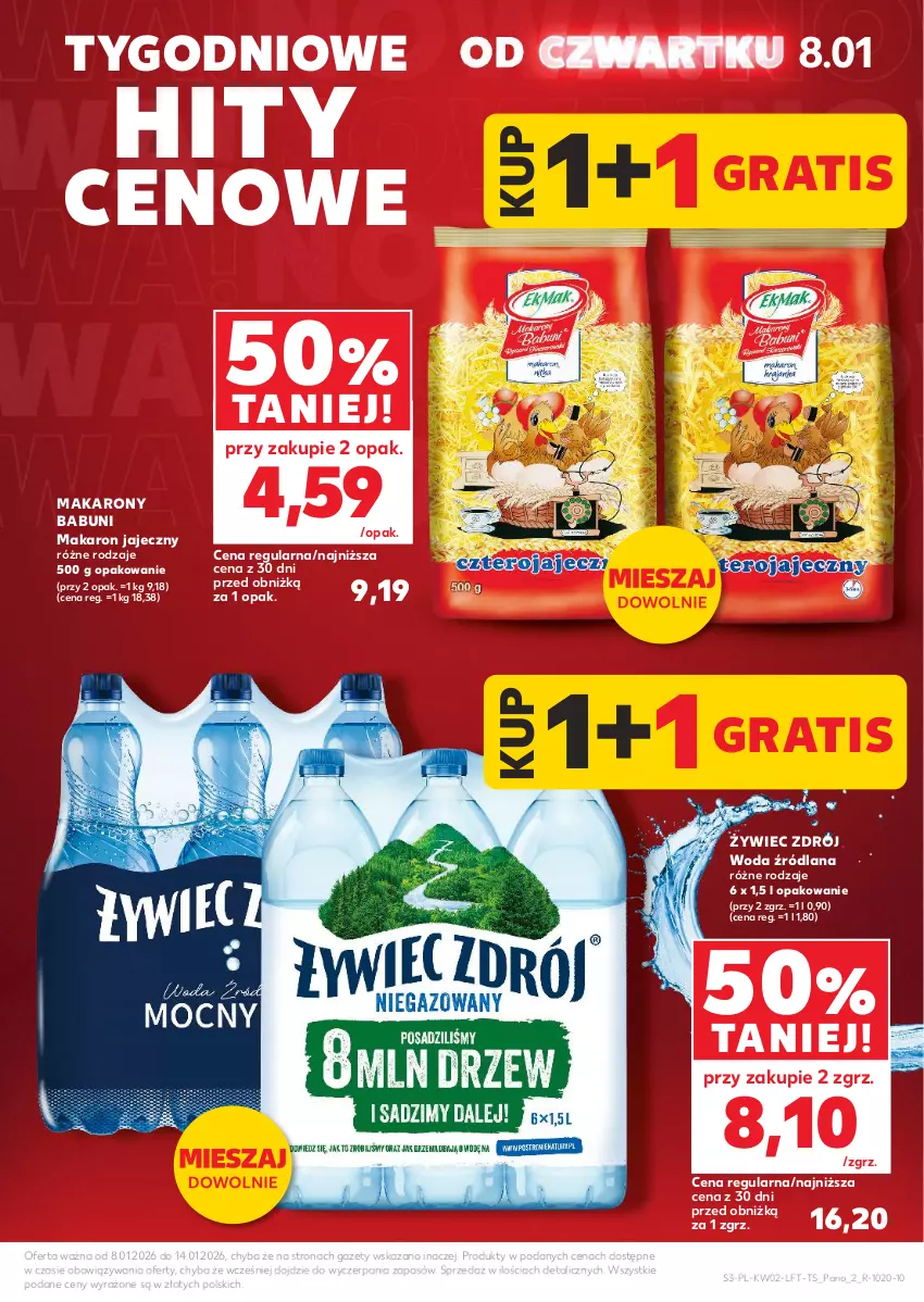 Gazetka promocyjna Kaufland - Gazetka tygodnia - ważna 08.01 do 14.01.2026 - strona 3 - produkty: Babuni, Gra, LANA, Makaron, Woda