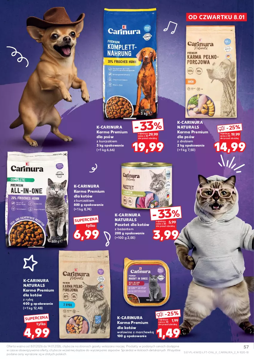 Gazetka promocyjna Kaufland - Gazetka tygodnia - ważna 08.01 do 14.01.2026 - strona 57 - produkty: Kurczak, Pasztet, Wołowina