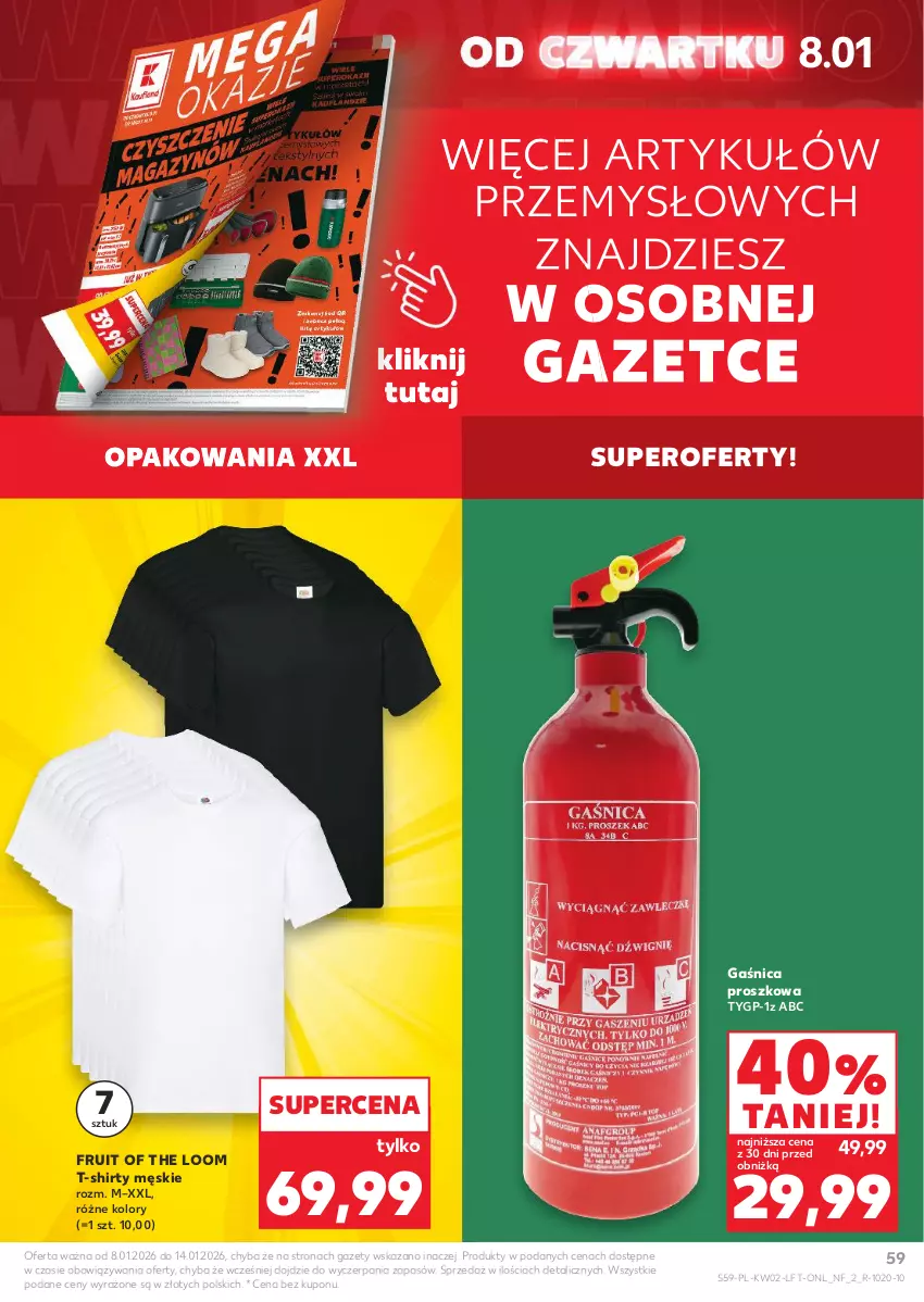 Gazetka promocyjna Kaufland - Gazetka tygodnia - ważna 08.01 do 14.01.2026 - strona 59 - produkty: Gaśnica, T-shirt