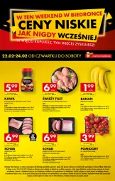 Gazetka promocyjna Biedronka - Weekend z cenami niskimi jak nigdy - Gazetka - Biedronka.pl - Gazetka - ważna od 24.02 do 24.02.2024 - strona 1 - produkty: Kurczak, Telefon, Kawa, Napoje, Pomidory, Fa