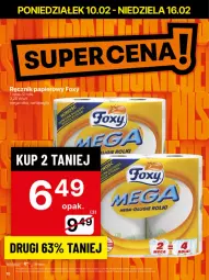 Gazetka promocyjna Delikatesy Centrum - NOWA GAZETKA Delikatesy Centrum od 10 lutego! 10-16.02.2025 - Gazetka - ważna od 16.02 do 16.02.2025 - strona 10 - produkty: Papier, Ręcznik, Rolki, Foxy