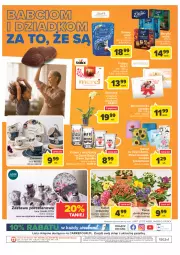 Gazetka promocyjna Carrefour - Gazetka Market - Gazetka - ważna od 23.01 do 23.01.2022 - strona 19 - produkty: Torebka, Por, Hiacynt, Prymula, Praliny, O nas, Storczyk, Kubek, Merci, Lindt, Baryłki