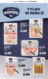 Gazetka promocyjna Netto - Artykuły spożywcze - Gazetka - ważna od 20.08 do 20.08.2022 - strona 7 - produkty: Piec, Kurczak, Parówki, Parówki z indyka, Szynka, Szynka biała, Schab pieczony, Kiełbasa