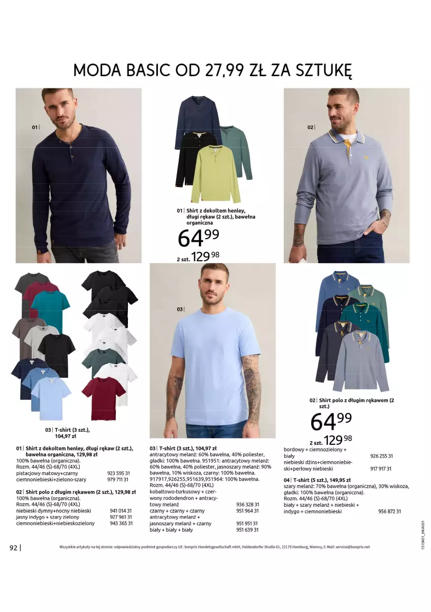 Gazetka promocyjna Bonprix - DŻINSOWE TRENDY - ważna 24.01 do 20.03.2025 - strona 94 - produkty: Moda, Ser, T-shirt, Wełna