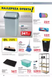 Gazetka promocyjna Makro - [Oferta promocyjna] Artykuły spożywcze i przemysłowe - Gazetka - ważna od 25.07 do 25.07.2022 - strona 18 - produkty: Wycieraczka, Worki na śmieci, Kosz, Pojemnik, Regał, Worki na śmiec, Regał metalowy, Metro, Szufelka