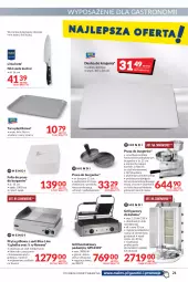 Gazetka promocyjna Makro - [Oferta promocyjna] Artykuły spożywcze i przemysłowe - Gazetka - ważna od 25.07 do 25.07.2022 - strona 21 - produkty: Top, Ser, Por, Noż, Grill kontaktowy, Pojemnik, Deska do krojenia, Taca, Burger, Nóż szefa kuchni, Płyta, Grill, Kebab, Grill gazowy, Dźwig, Fa
