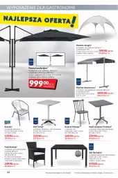 Gazetka promocyjna Makro - [Oferta promocyjna] Artykuły spożywcze i przemysłowe - Gazetka - ważna od 25.07 do 25.07.2022 - strona 22 - produkty: Por, Mus, Stolik, Stół, Markiza, Parasol, Krzesło, Fotel, Poduszka