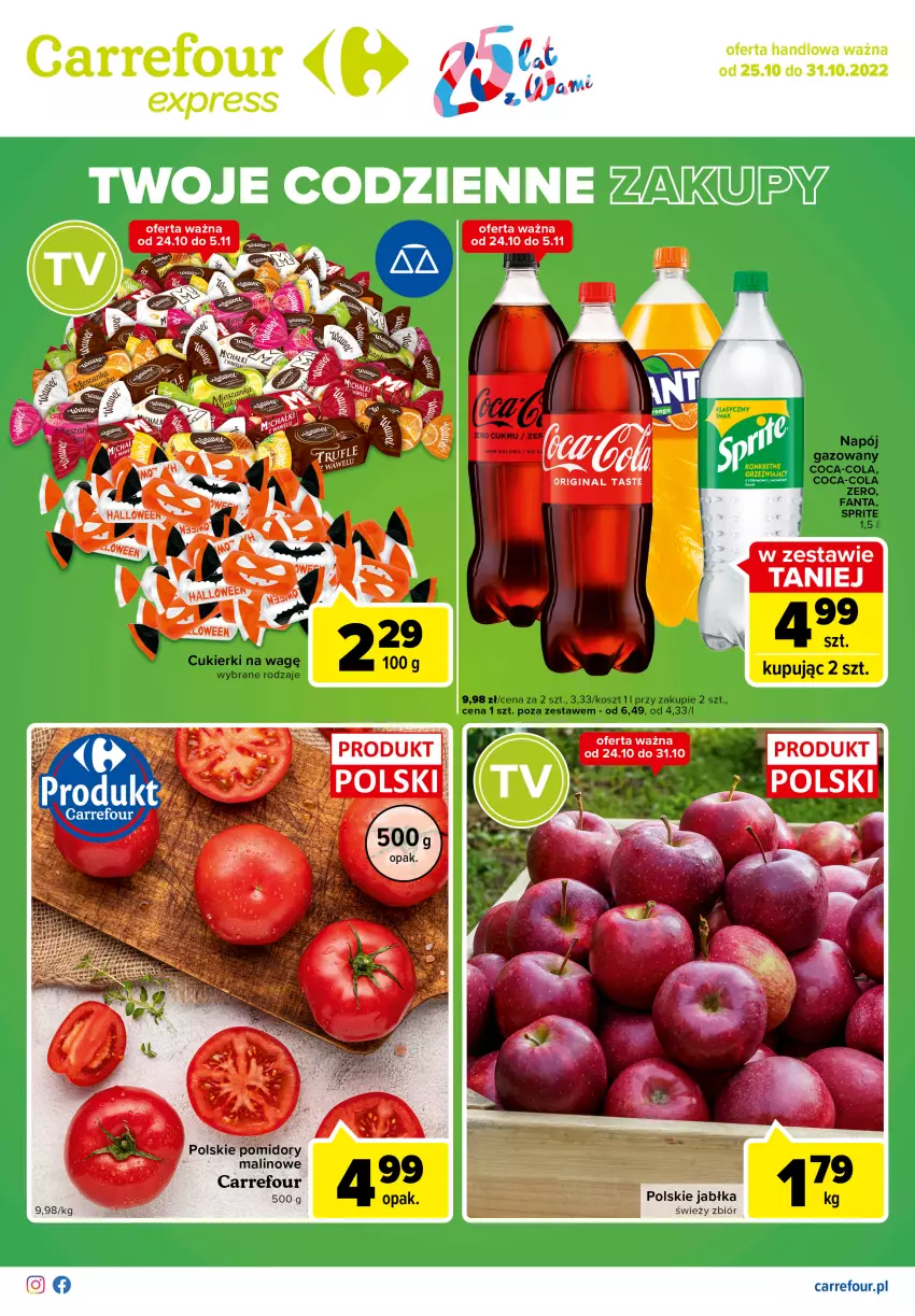 Gazetka promocyjna Carrefour - Gazetka Express - ważna 25.10 do 31.10.2022 - strona 1 - produkty: Jabłka